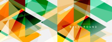 Renkli üçgen bileşimi, geometrik soyut arkaplan. Tekno veya iş konsepti, duvar kağıdı, afiş, arkaplan, iniş sayfası deseni
