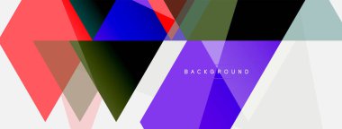 Mozaik üçgenler geometrik arkaplan. Tekno veya iş konsepti, duvar kağıdı, afiş, arkaplan, iniş sayfası deseni