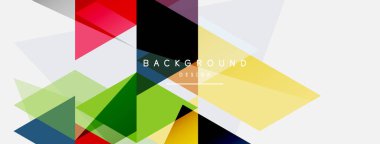 Renkli üçgen bileşimi, geometrik soyut arkaplan. Tekno veya iş konsepti, duvar kağıdı, afiş, arkaplan, iniş sayfası deseni