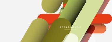 Soyut arkaplan. Yuvarlak şekiller, gri arkaplanda çizgiler. Duvar kağıdı afişi veya iniş sayfası için vektör illüstrasyonu