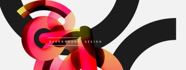 Soyut arkaplanı çember içine al. Duvar kağıdı afişi arkaplan kartı veya iniş sayfası için vektör illüstrasyonu