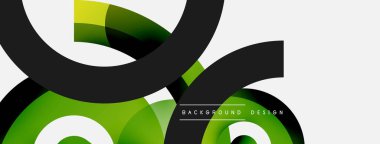 Soyut arkaplanı çember içine al. Duvar kağıdı afişi arkaplan kartı veya iniş sayfası için vektör illüstrasyonu