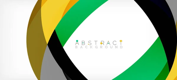 Color circle shapes, minimal geometric background. Trendy dynamic composition. Vector Illustration For Wallpaper, Banner, Background, Landing Page — Image vectorielle