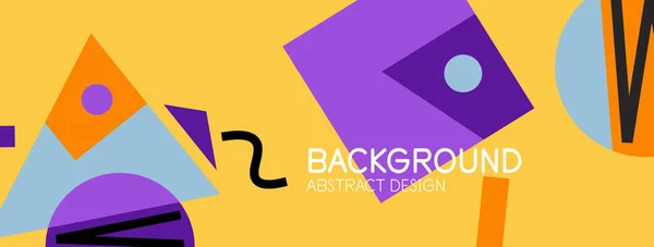 Fondo abstracto con bloques, líneas, formas geométricas. Techno o concepto de negocio para fondo de pantalla, banner, fondo, landing page — Vector de stock