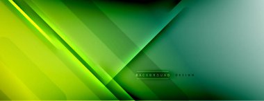 Soyut arkaplan - çizgiler ışık ve gölgelerle oluşturuldu. Teknoloji ya da iş dijital şablonu. Dinamik arkaplan ile basit akışkan renk gradyanı