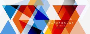 Renkli üçgen bileşimi, geometrik soyut arkaplan. Tekno veya iş konsepti, duvar kağıdı, afiş, arkaplan, iniş sayfası deseni