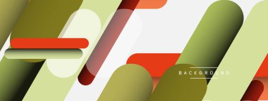 Soyut arkaplan. Yuvarlak şekiller, gri arkaplanda çizgiler. Duvar kağıdı afişi veya iniş sayfası için vektör illüstrasyonu