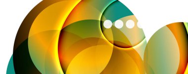 Akışkan eğimler, girdaplar ve daireler. Parlak renk çizgileri. Duvar Kağıdı, Sancak, Arkaplan, İniş Sayfası için Vektör İllüstrasyonu