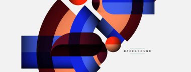 Geometrik soyut arkaplan. Duvar kağıdı arkaplanı veya iniş sayfası için yuvarlak şekiller, daireler, satır bileşimi