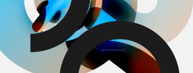 Soyut arkaplanı çember içine al. Duvar kağıdı afişi arkaplan kartı veya iniş sayfası için vektör illüstrasyonu