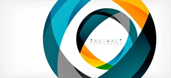 Color circle shapes, minimal geometric background. Trendy dynamic composition. Vector Illustration For Wallpaper, Banner, Background, Landing Page — Διανυσματικό Αρχείο