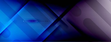 Soyut arkaplan - çizgiler ışık ve gölgelerle oluşturuldu. Teknoloji ya da iş dijital şablonu. Dinamik arkaplan ile basit akışkan renk gradyanı