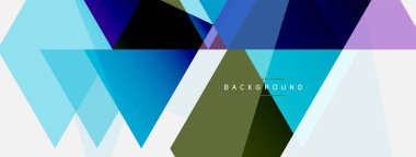 Mozaik üçgenler geometrik arkaplan. Tekno veya iş konsepti, duvar kağıdı, afiş, arkaplan, iniş sayfası deseni