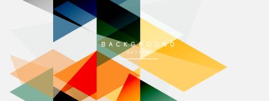 Renkli üçgen bileşimi, geometrik soyut arkaplan. Tekno veya iş konsepti, duvar kağıdı, afiş, arkaplan, iniş sayfası deseni