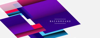 Vektör arkaplanı. Gölge efektli soyut örtüşen renk çizgileri tasarımı. Duvar kağıdı afişi için resim arkaplanı veya iniş sayfası