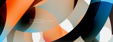 Soyut arkaplanı çember içine al. Duvar kağıdı afişi arkaplan kartı veya iniş sayfası için vektör illüstrasyonu