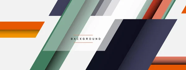 Achtergrond. Geometrische diagonale vierkante vormen en lijnen abstracte compositie. Vector illustratie voor behang banner achtergrond of landing page — Stockvector