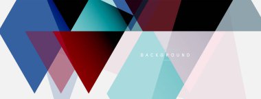 Mozaik üçgenler geometrik arkaplan. Tekno veya iş konsepti, duvar kağıdı, afiş, arkaplan, iniş sayfası deseni