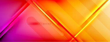 Soyut arkaplan - çizgiler ışık ve gölgelerle oluşturuldu. Teknoloji ya da iş dijital şablonu. Dinamik arkaplan ile basit akışkan renk gradyanı