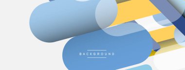 Soyut arkaplan. Yuvarlak şekiller, gri arkaplanda çizgiler. Duvar kağıdı afişi veya iniş sayfası için vektör illüstrasyonu