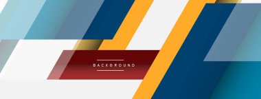 Vektör arkaplanı. Gölge efektli soyut örtüşen renk çizgileri tasarımı. Duvar kağıdı afişi için resim arkaplanı veya iniş sayfası