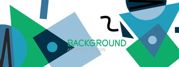 Abstracte achtergrond met blokken, lijnen, geometrische vormen. Techno of business concept voor behang, banner, achtergrond, landing page — Stockvector