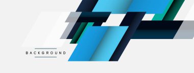 Vektör arkaplanı. Gölge efektli soyut örtüşen renk çizgileri tasarımı. Duvar kağıdı afişi için resim arkaplanı veya iniş sayfası