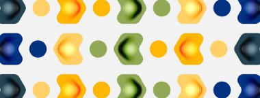 Beyaz arka planda renkli ok şekilleri. Minimum geometrik soyut arkaplan. Duvar kağıdı afişi veya iniş sayfası için vektör illüstrasyonu