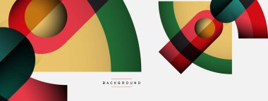 Moda şekilleri, renk minimal tasarım bileşimi, duvar kağıdı afişi veya iniş sayfası için çizgiler ve gölgeler