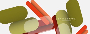 Soyut arkaplan. Yuvarlak şekiller, gri arkaplanda çizgiler. Duvar kağıdı afişi veya iniş sayfası için vektör illüstrasyonu