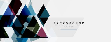 Renkli üçgen bileşimi, geometrik soyut arkaplan. Tekno veya iş konsepti, duvar kağıdı, afiş, arkaplan, iniş sayfası deseni