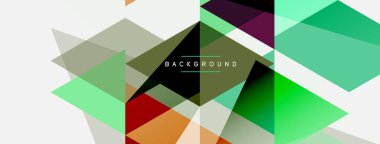 Renkli üçgen bileşimi, geometrik soyut arkaplan. Tekno veya iş konsepti, duvar kağıdı, afiş, arkaplan, iniş sayfası deseni