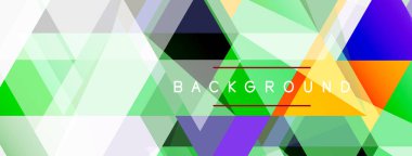 Mozaik üçgenler geometrik arkaplan. Tekno veya iş konsepti, duvar kağıdı, afiş, arkaplan, iniş sayfası deseni