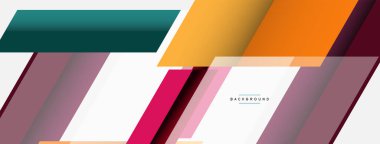 Geçmişi. Geometrik köşegen şekiller ve çizgiler soyut bileşim. Duvar kağıdı afişi veya iniş sayfası için vektör illüstrasyonu