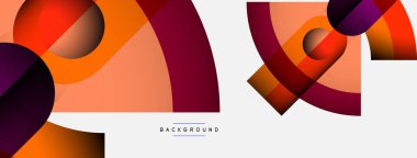 Moda şekilleri, renk minimal tasarım bileşimi, duvar kağıdı afişi veya iniş sayfası için çizgiler ve gölgeler