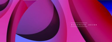 Yaratıcı geometrik duvar kağıdı. Asgari soyut arkaplan. Duvar kağıdı arkaplanı veya iniş sayfası için daire ve dalga kompozisyon vektör çizimi