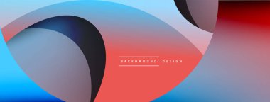 Yaratıcı geometrik duvar kağıdı. Asgari soyut arkaplan. Duvar kağıdı arkaplanı veya iniş sayfası için daire ve dalga kompozisyon vektör çizimi