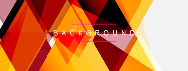 Mozaik üçgenler geometrik arkaplan. Tekno veya iş konsepti, duvar kağıdı, afiş, arkaplan, iniş sayfası deseni