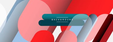 Soyut arkaplan. Yuvarlak şekiller, gri arkaplanda çizgiler. Duvar kağıdı afişi veya iniş sayfası için vektör illüstrasyonu