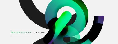 Soyut arkaplanı çember içine al. Duvar kağıdı afişi arkaplan kartı veya iniş sayfası için vektör illüstrasyonu