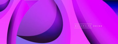 Yaratıcı geometrik duvar kağıdı. Asgari soyut arkaplan. Duvar kağıdı arkaplanı veya iniş sayfası için daire ve dalga kompozisyon vektör çizimi