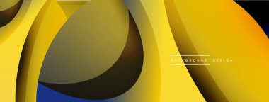 Yaratıcı geometrik duvar kağıdı. Asgari soyut arkaplan. Duvar kağıdı arkaplanı veya iniş sayfası için daire ve dalga kompozisyon vektör çizimi