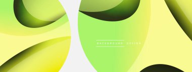 Yaratıcı geometrik duvar kağıdı. Asgari soyut arkaplan. Duvar kağıdı arkaplanı veya iniş sayfası için daire ve dalga kompozisyon vektör çizimi