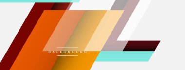 Vektör arkaplanı. Gölge efektli soyut örtüşen renk çizgileri tasarımı. Duvar kağıdı afişi için resim arkaplanı veya iniş sayfası