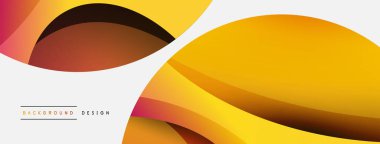 Yaratıcı geometrik duvar kağıdı. Asgari soyut arkaplan. Duvar kağıdı arkaplanı veya iniş sayfası için daire ve dalga kompozisyon vektör çizimi