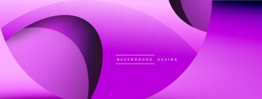 Yaratıcı geometrik duvar kağıdı. Asgari soyut arkaplan. Duvar kağıdı arkaplanı veya iniş sayfası için daire ve dalga kompozisyon vektör çizimi