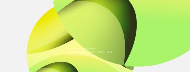 Yaratıcı geometrik duvar kağıdı. Asgari soyut arkaplan. Duvar kağıdı arkaplanı veya iniş sayfası için daire ve dalga kompozisyon vektör çizimi