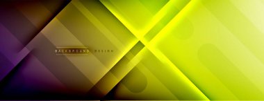 Soyut arkaplan - çizgiler ışık ve gölgelerle oluşturuldu. Teknoloji ya da iş dijital şablonu. Dinamik arkaplan ile basit akışkan renk gradyanı