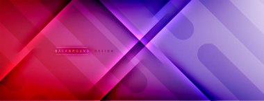 Soyut arkaplan - çizgiler ışık ve gölgelerle oluşturuldu. Teknoloji ya da iş dijital şablonu. Dinamik arkaplan ile basit akışkan renk gradyanı