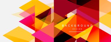 Mozaik üçgenler geometrik arkaplan. Tekno veya iş konsepti, duvar kağıdı, afiş, arkaplan, iniş sayfası deseni